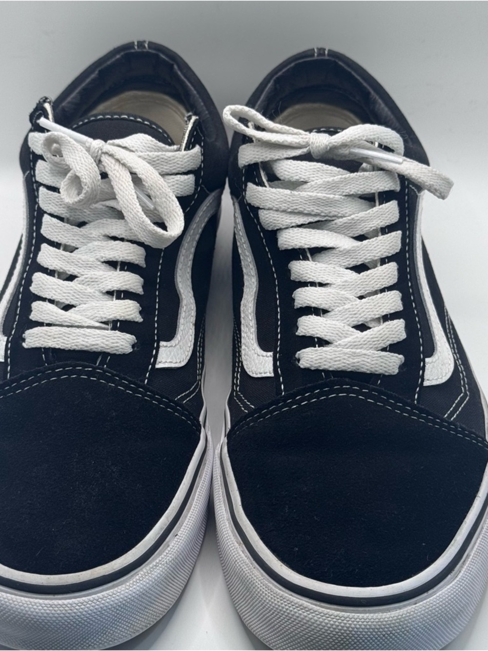 VANS Off The Wall Old Skool Black/White Casual Shoes Sneakers Unisex Sz M9.5 W11 - Picture 8 of 12